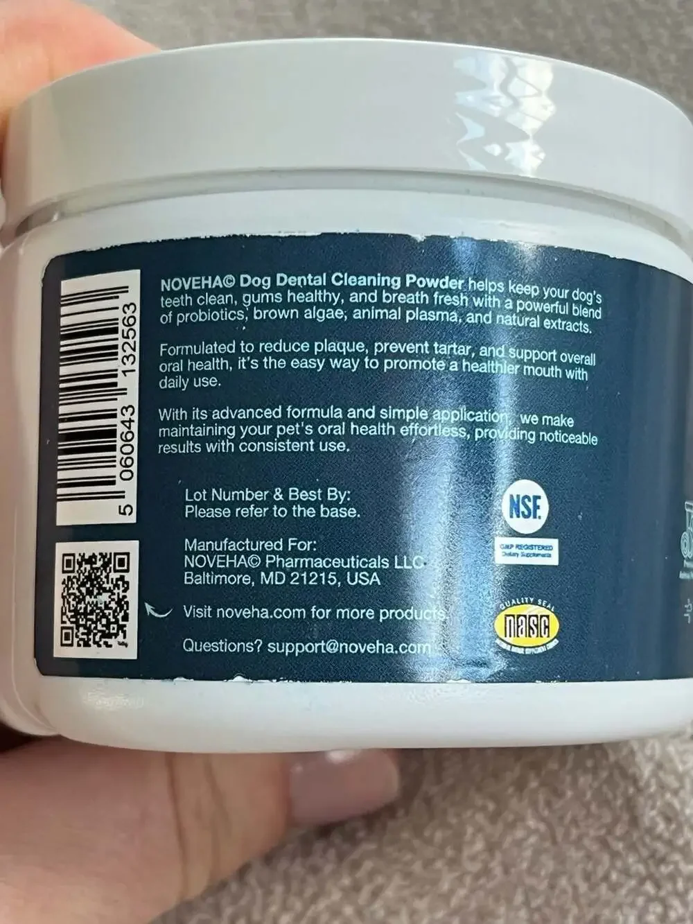 Noveha Pets Dental Powder Plaque Remover 3.5 oz